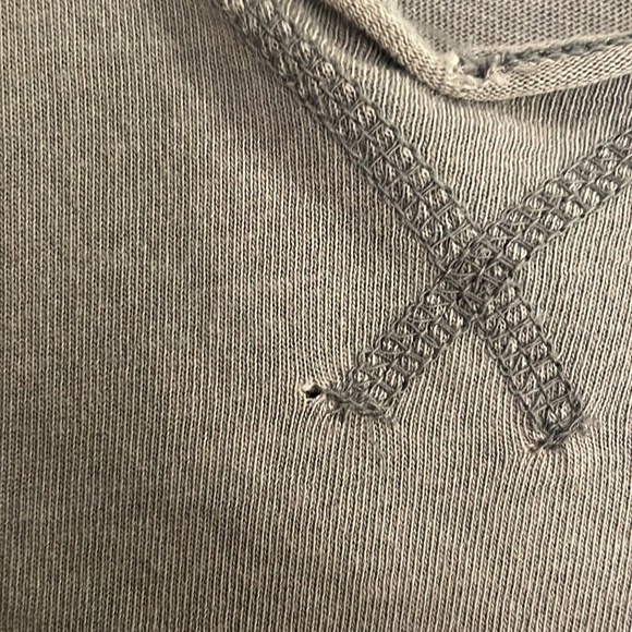 Grey light weight hooded long sleeve, size S (oversized fit) - Picture 7 of 7